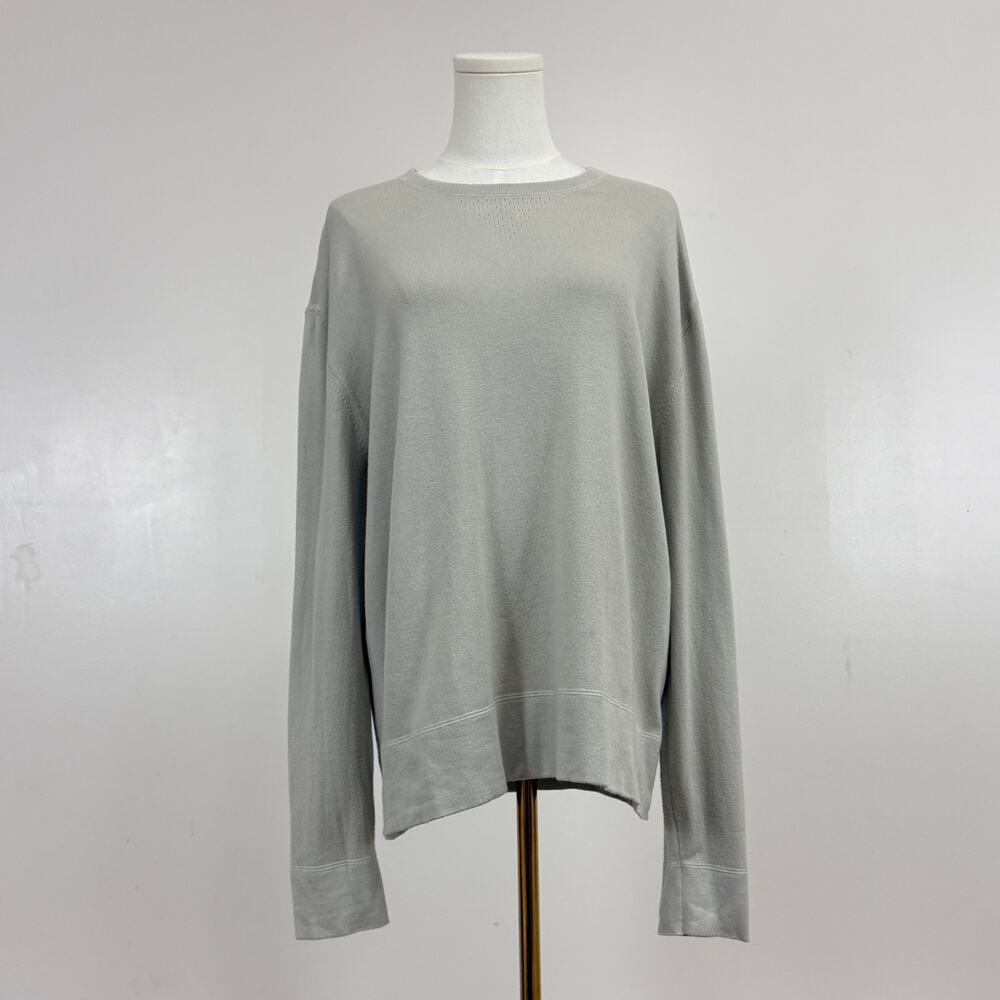 Ted Baker Gray Crew Neck Long Sleeve Pull Over Women’s Sweater Size XL